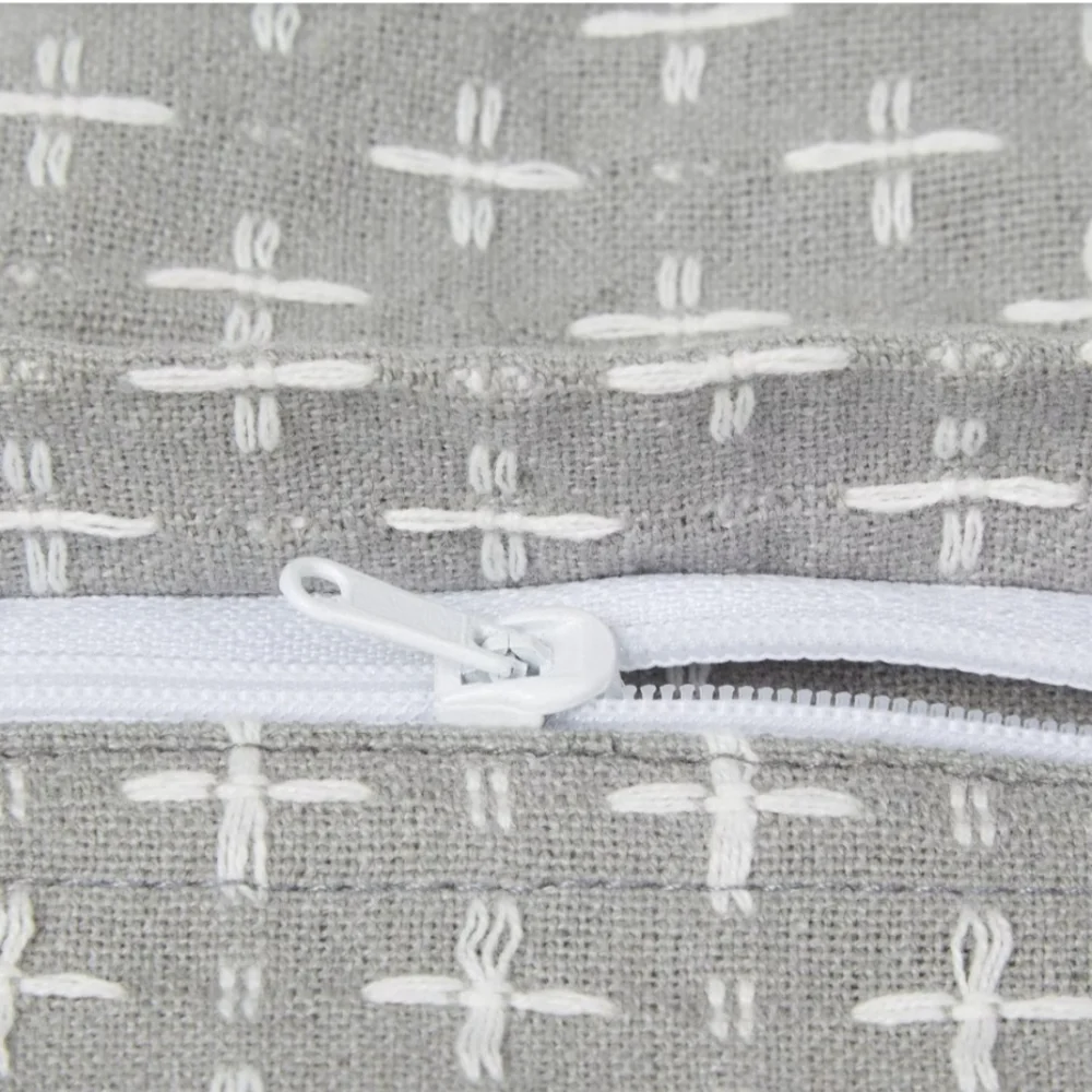 Gray DII Recycled Cotton Pillow Covers 18